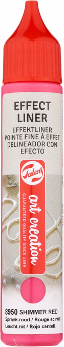 Talens Effect Liner/Dot   Shimmering Red 28ml | 8950